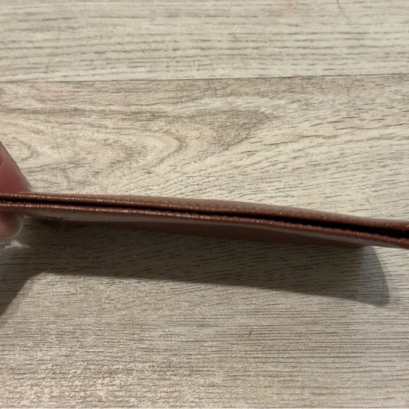 VINTAGE Louis Vuitton Taiga ID / Photo / Card Holder Brown Leather Wallet EUC - Picture 9 of 11